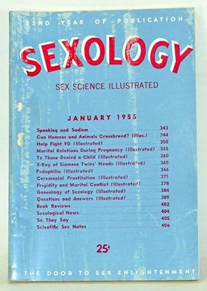 Seller image for Sexology: Sex Science Magazine. An Authoritative Guide to Sex Education. Volume 21, No. 6 (January 1955) for sale by Cat's Cradle Books