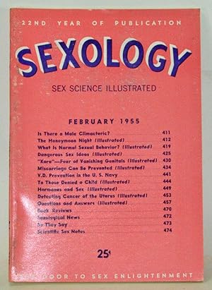 Bild des Verkufers fr Sexology: Sex Science Magazine. An Authoritative Guide to Sex Education. Volume 21, No. 7 (February 1955) zum Verkauf von Cat's Cradle Books