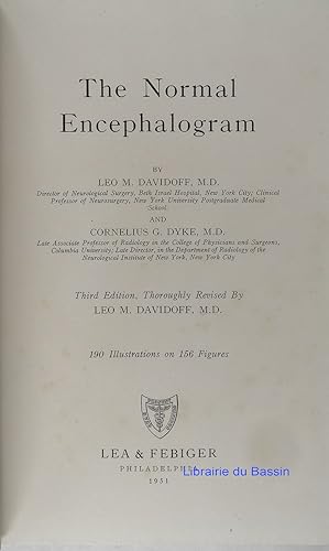 Seller image for The Normal Encephalogram for sale by Librairie du Bassin