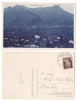 Un saluto dalla Valcuvia San Martino Varese cartolina d'epoca Lombardia