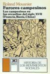 Image du vendeur pour Furores campesinos. Los campesinos en las revueltas del siglo XVII (Francia, Rusia, China) mis en vente par Agapea Libros