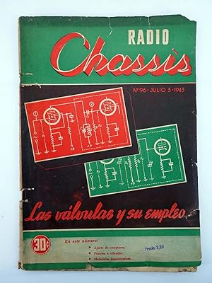 REVISTA RADIO CHASSIS 96. LAS VÁLVULAS Y SU EMPLEO (Vvaa) Radio Chassis, 1945
