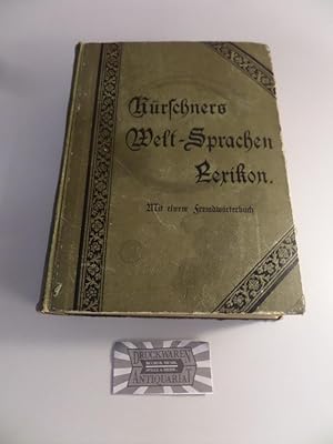 Bild des Verkufers fr Welt-Sprachen-Lexikon : Deutsch - Englisch - Franzsisch - Italienisch - Lateinisch. zum Verkauf von Druckwaren Antiquariat