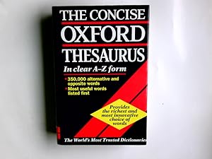 Bild des Verkufers fr The Concise Oxford Thesaurus zum Verkauf von Antiquariat Buchhandel Daniel Viertel