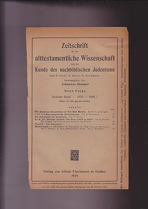 Zeitschrift Fur Die Alttestamentliche Wissenschaft Und Die Kunde Des Nachbiblischen Judentums. 4 ...