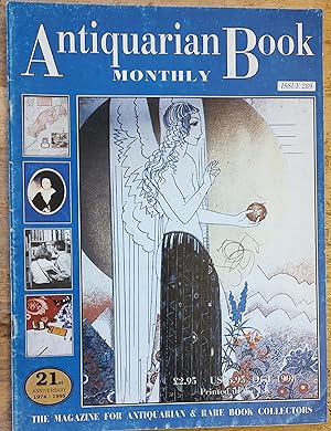 Imagen del vendedor de Antiquarian Book Monthly October 1998 VolumeXXV Number 9 Issue 289 a la venta por Shore Books