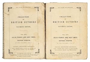 Seller image for Julia France and Her Times. 2 vols. Copyright edn. for sale by Jarndyce, The 19th Century Booksellers