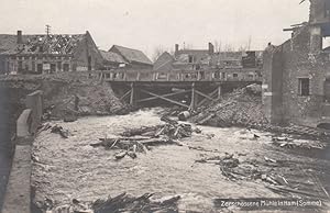 Zerschossene Mühle in Ham (Somme).