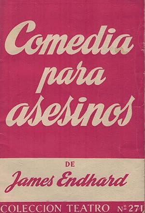 Imagen del vendedor de COMEDIA PARA ASESINOS. Comedia dramatica en dos actos. a la venta por Librera Torren de Rueda