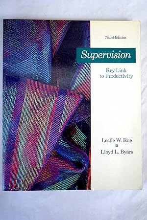 Seller image for Supervision, key link to productivity for sale by Alcan Libros