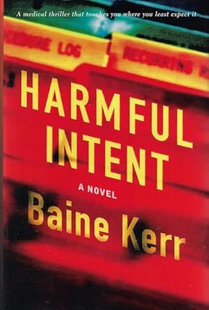 Imagen del vendedor de Harmful Intent: A Novel a la venta por Hill Country Books