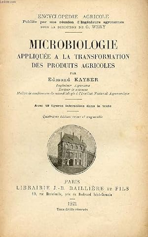 Seller image for MICROBIOLOGIE APPLIQUEE A LA TRANSFORMATION DES PRODUITS AGRICOLES for sale by Le-Livre