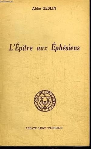 Seller image for L'EPITRE AUX EPHESIENS for sale by Le-Livre