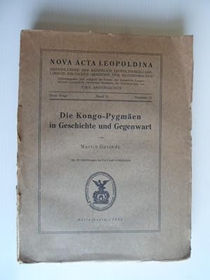 Seller image for Die Kongo-Pygmen in Geschichte und Gegenwart for sale by Stadion Books