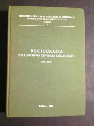 Image du vendeur pour BIBLIOGRAFIA DELL'ARCHIVIO CENTRALE DELLO STATO (1953- 1978) mis en vente par Il Mondo Nuovo