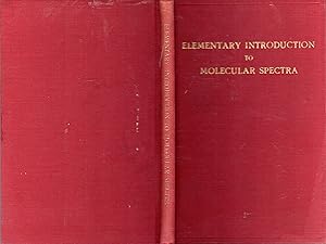 Seller image for Elementary Introduction To Molecular Spectra for sale by Dorley House Books, Inc.