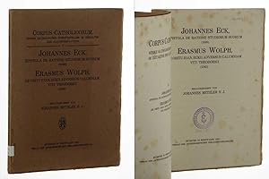 Imagen del vendedor de Epistola de ratione studiorum suorum (1538). Erasmus Wolph: De obitu Ioan. Eckii adversus calumniam Viti Theodorici. Hrsg. von Johannes Metzler SJ. a la venta por Antiquariat Lehmann-Dronke