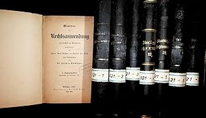 Bild des Verkufers fr Bltter fr Rechtsanwendung zunchst in Bayern gegrndet. KONVOLUT folgender Bnde: 1889: 54. Band, 1890: 55. Band, 1891: 56. Band, 1892: 57. Band, 1893: 58. Band UND ERGNZUNGSBNDE: 1890: 8. Ergnzungsband, 1891: 9. Ergnzungsband, 1892: 10. Ergnzungsband zum Verkauf von ANTIQUARIAT.WIEN Fine Books & Prints