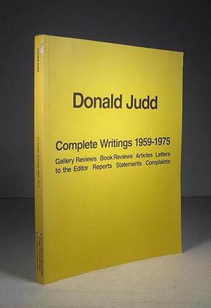 Immagine del venditore per Complete Writings 1959 - 1975. Gallery Reviews. Book Reviews. Articles. Letters to the Editor. Reports. Statements. Complaints venduto da Librairie Bonheur d'occasion (LILA / ILAB)