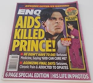 Bild des Verkufers fr The National Enquirer (May 9, 2016) (Supermarket Tabloid) Cover Story: AIDS KILLED PRINCE! THE REAL TRUTH ABOUT POP LEGEND'S TRAGIC END zum Verkauf von Bloomsbury Books
