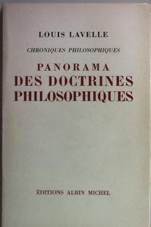 Image du vendeur pour Panorama des doctrines philosophiques. mis en vente par books4less (Versandantiquariat Petra Gros GmbH & Co. KG)