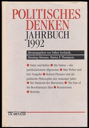 Bild des Verkufers fr Politisches Denken. Jahrbuch 1992 zum Verkauf von Antikvariat Valentinska