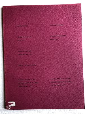 Ethnology Division : Annual Review, 1972