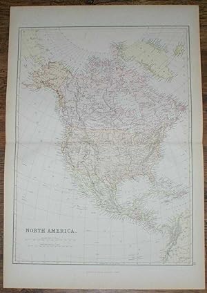 Bild des Verkufers fr 1884 Blackie's Map of North America zum Verkauf von Bailgate Books Ltd