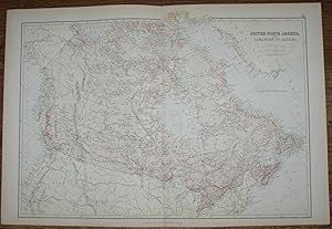 Bild des Verkufers fr 1884 Blackie's Map of British North America - The Dominion of Canada zum Verkauf von Bailgate Books Ltd