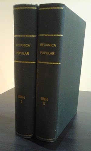 Mecánica popular, año 1954 completo, 2 vols. Volumen 14, nº 1 al 6. Volumen 15, nº 1 al 6.