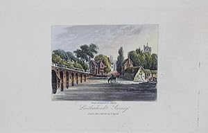 A Single Original Miniature Antique Hand Coloured Aquatint Engraving By J Hassell Illustrating Le...