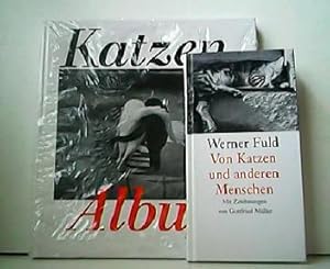 Bild des Verkufers fr Konvolut aus 2 Bnden! 1.: Katzen Album. 2.: Von Katzen und anderen Menschen. zum Verkauf von Antiquariat Kirchheim