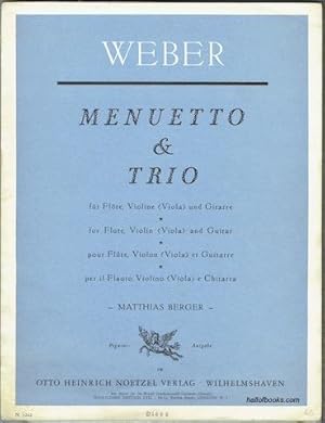 Seller image for Menuetto & Trio for Flute, Violin (Viola) and Guitar for sale by Hall of Books