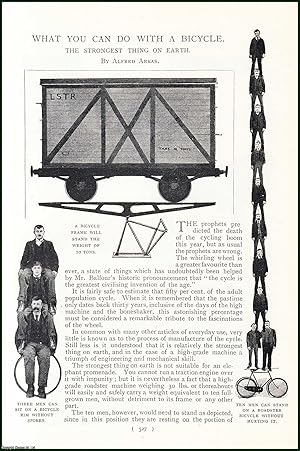 Image du vendeur pour What You Can Do With A Bicycle. The Strongest Thing On Earth. An uncommon original article from the Harmsworth London Magazine, 1899. mis en vente par Cosmo Books