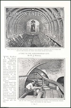 Seller image for London Underground. A Visit to the Subterranean City. An uncommon original article from the Harmsworth London Magazine, 1900. for sale by Cosmo Books