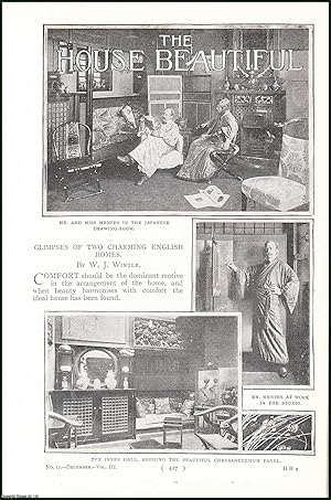 Seller image for The Homes of Mr. Menpes & Lord Leighton. The House Beautiful : Glimpses of two Charming English Homes. An uncommon original article from the Harmsworth London Magazine, 1900. for sale by Cosmo Books