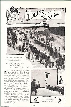 Seller image for Norway's Magnificent Winter Sport. The Derby of the Snow. An uncommon original article from the Harmsworth London Magazine, 1900. for sale by Cosmo Books