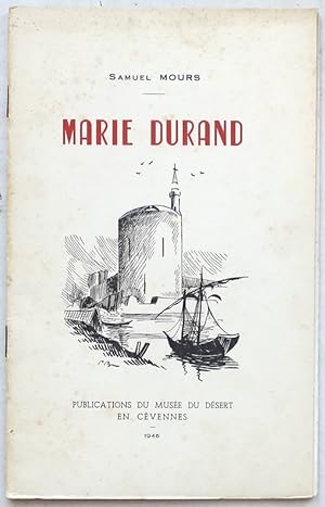 Imagen del vendedor de MARIE DURAND. a la venta por Librairie Jeanne Laffitte