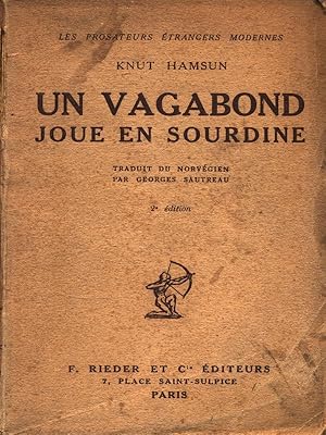 Image du vendeur pour Un vagabond joue en sourdine mis en vente par Librodifaccia