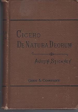 Image du vendeur pour M. Tullii Ciceronis: De Natura Deorum: Libri Tres mis en vente par BYTOWN BOOKERY