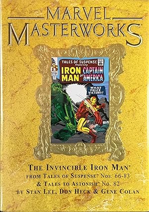 Imagen del vendedor de MARVEL MASTERWORKS VOL. 65 (Gold Foil Variant Hardcover Limited Edition) : The INVINCIBLE IRON MAN from Tales of Suspense Nos. 66-83 & Tales to Astonish No. 82 a la venta por OUTSIDER ENTERPRISES