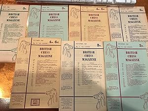 BRITISH CHESS MAGAZINE lot of 7 issues from 1969 May-June-July -AUG-Oct- Nov-Dec