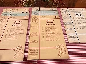 BRITISH CHESS MAGAZINE lot of 8 issues from 1970 January-Feb-March-April-May-June-July -AUG