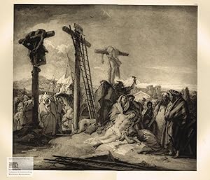 Seller image for Kreuzabnahme Jesu. Groe Photogravure eines Gemldes von Tiepolo. Wien 1900 for sale by historicArt Antiquariat & Kunsthandlung