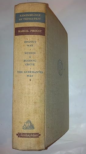 Seller image for Remembrance of Things Past; Swann's Way; Within A Budding Grove; The Guermantes Way--Vol. I for sale by Early Republic Books