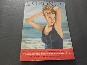 Coronet Magazine Aug 1943, Pictures From Enemy Subs,Ration Stamps
