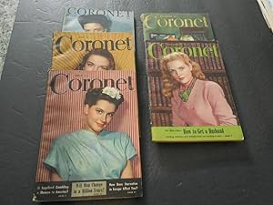 5 Issues Coronet Magazine Jan-Nov 1946,Legalize Gambling, Find Husband