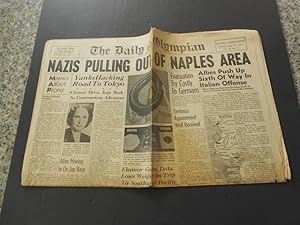 Daily Olympian Sep 27 1943 Nazis Pulling Out Of Naples Area WW II