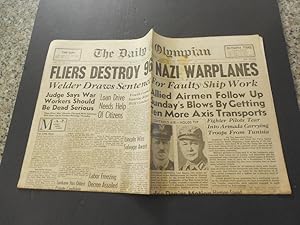 Daily Olympian Apr 19 1943 Fliers Destroy Nazi Warplanes WW II
