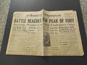 Daily Olympian Apr 25 1943 Battle Reaches New Peak Of Fury WW II